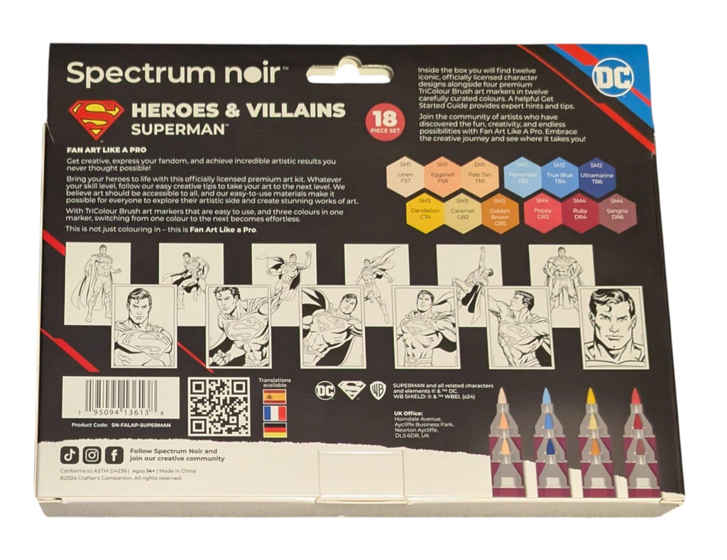 Spectrum Noir Fan Art Like A Pro - Art Kit - Superman