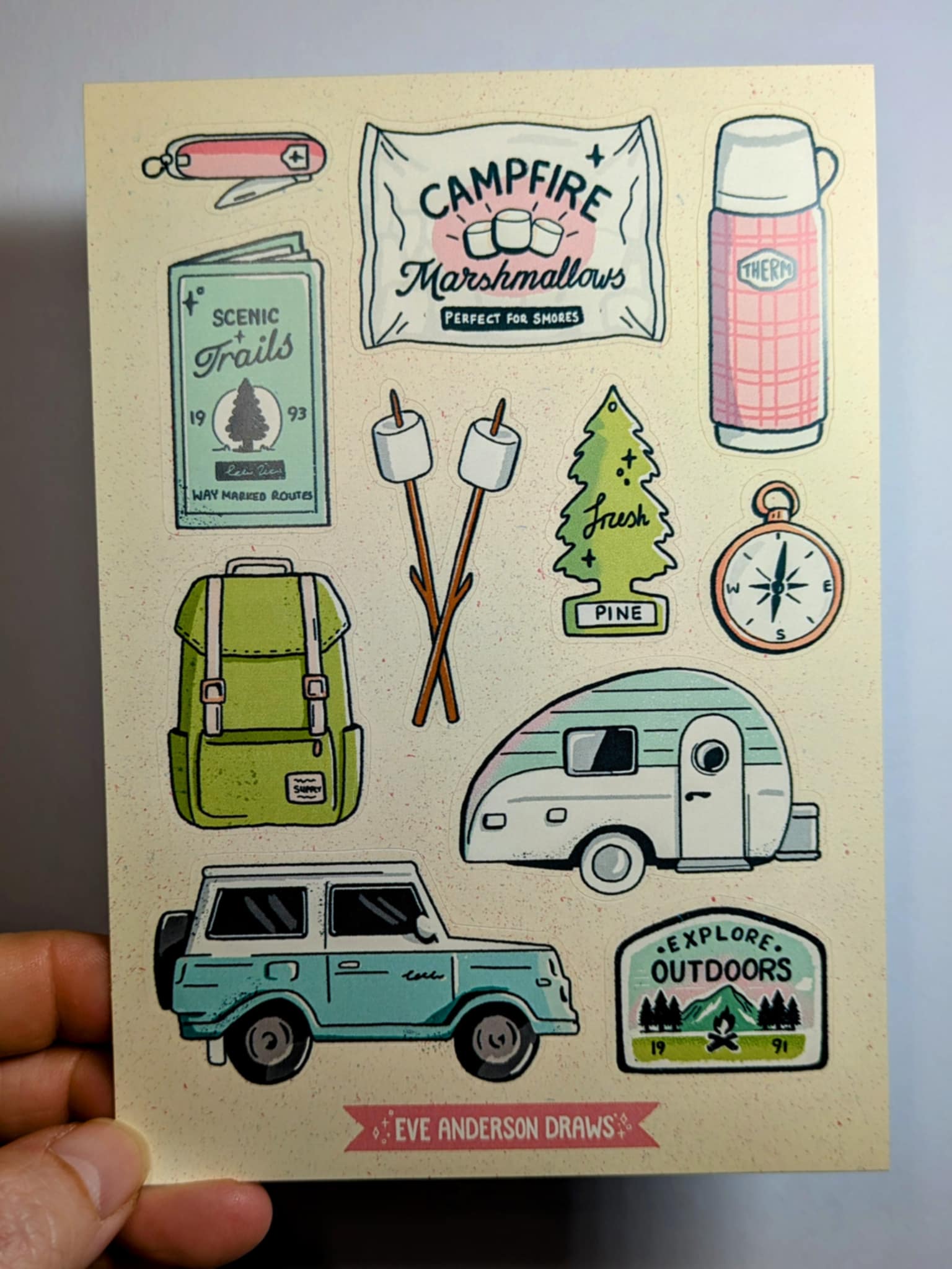 Eve Anderson Outdoors Sticker Sheet