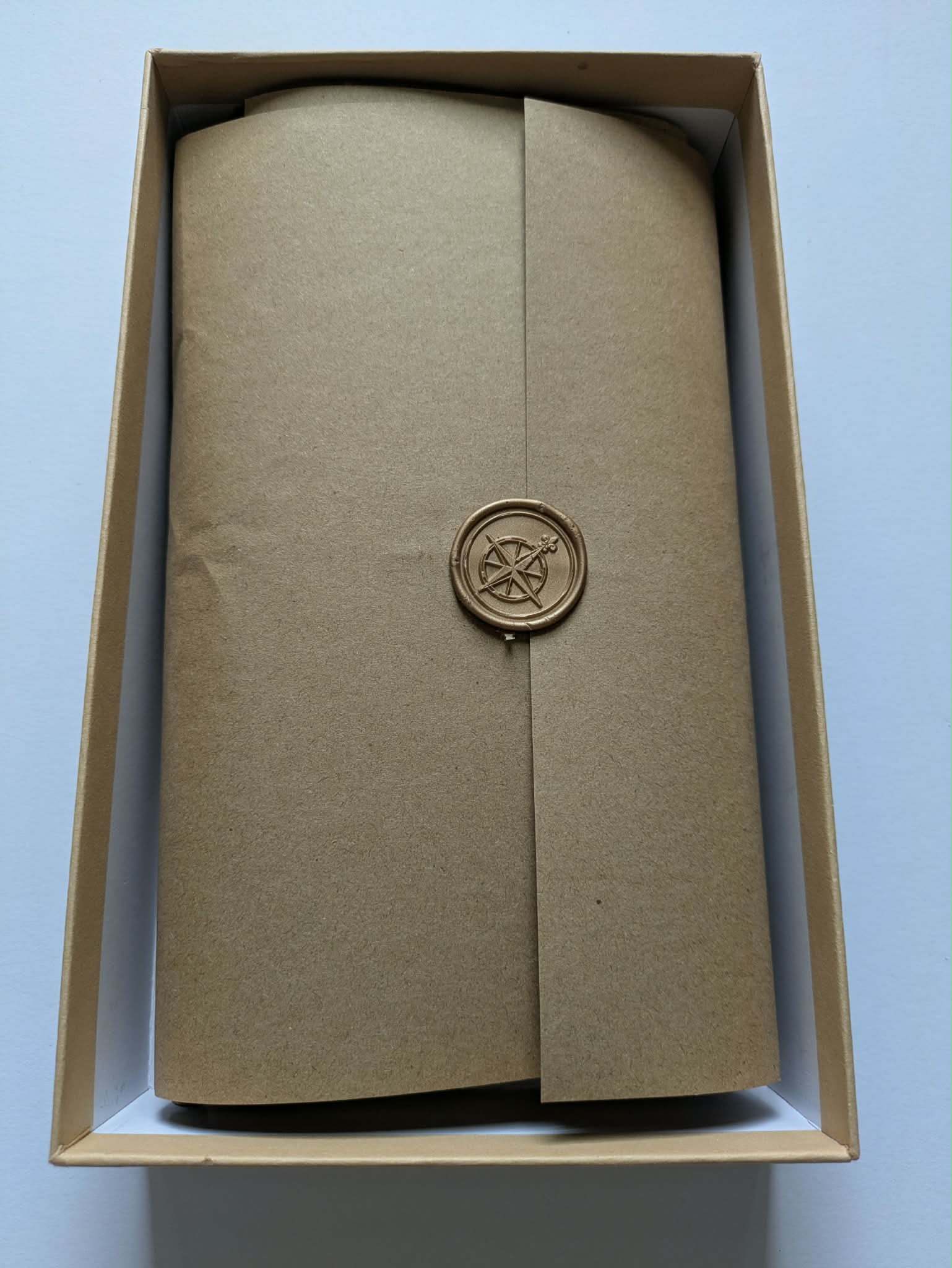 Wanderings - Leather Travellers Notebook Bundle. Journal, Pen, Clip, Refills