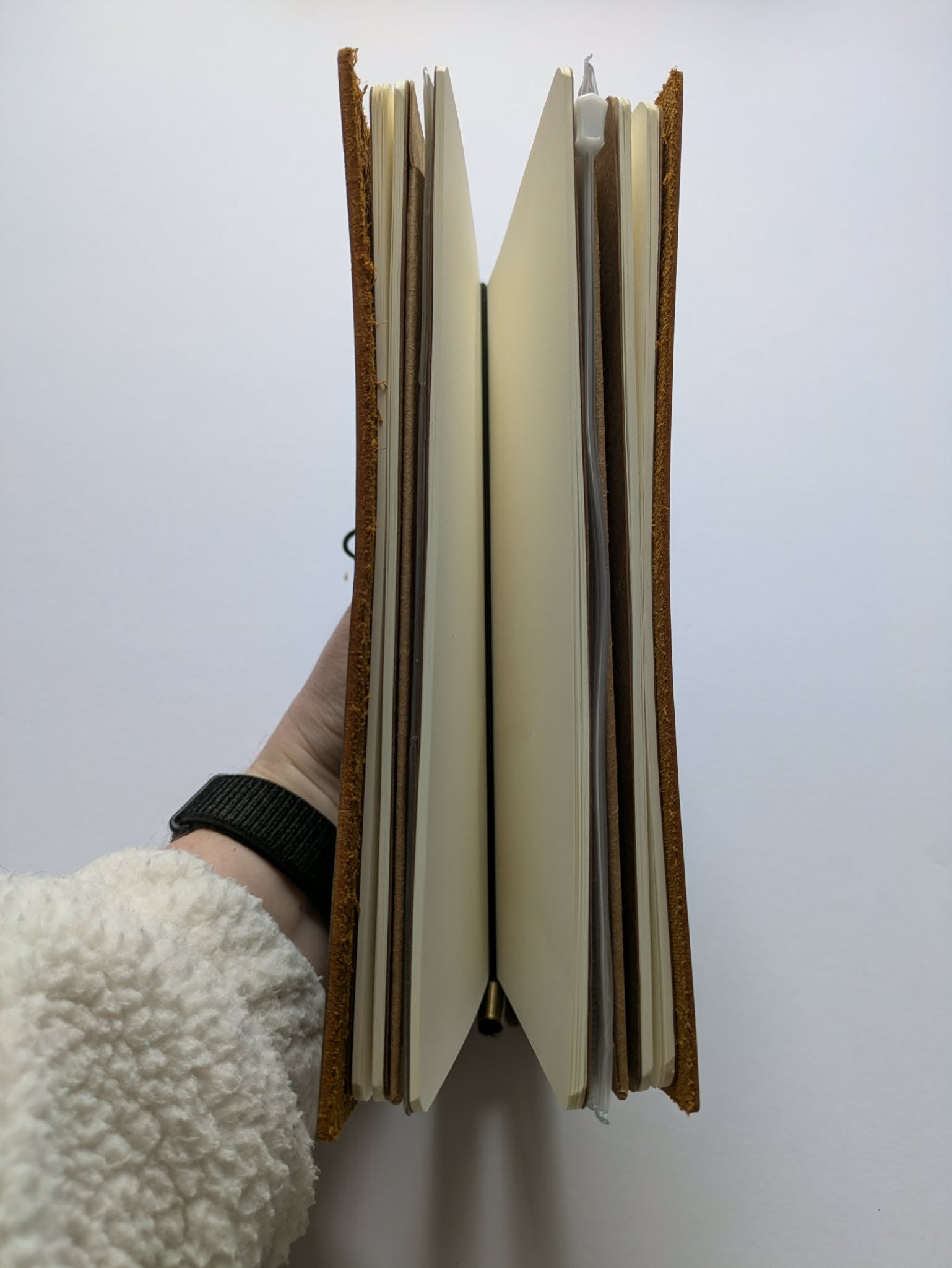 Wanderings - Leather Travellers Notebook Bundle. Journal, Pen, Clip, Refills