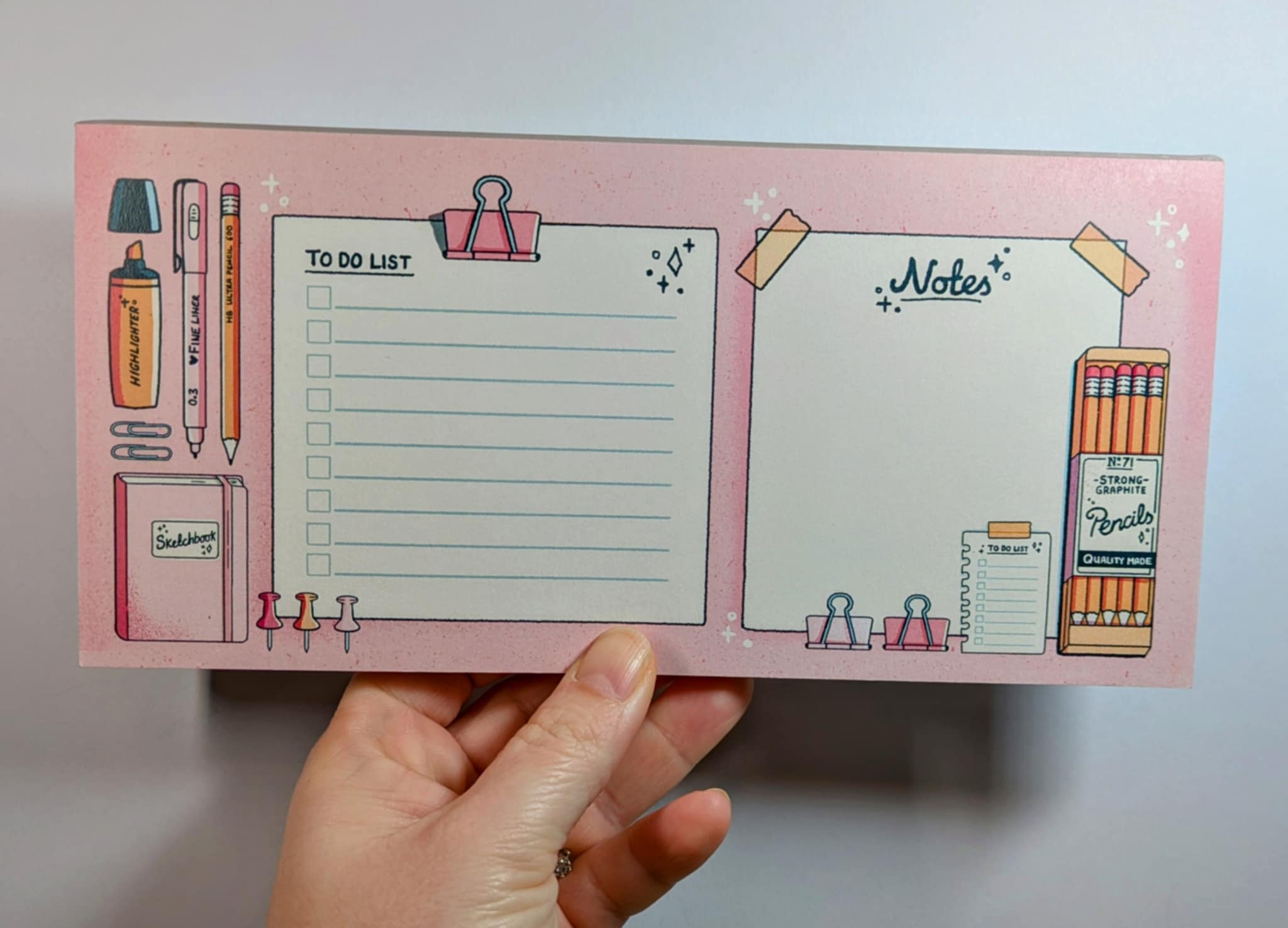 Eve Anderson Desk Planner, To Do Notepad Stationery Themed