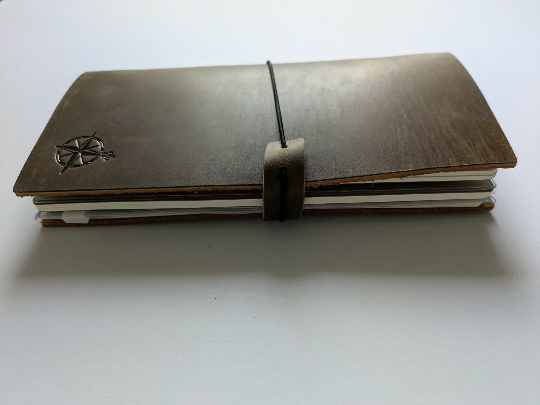 Wanderings - Leather Travellers Notebook Bundle. Journal, Pen, Clip, Refills