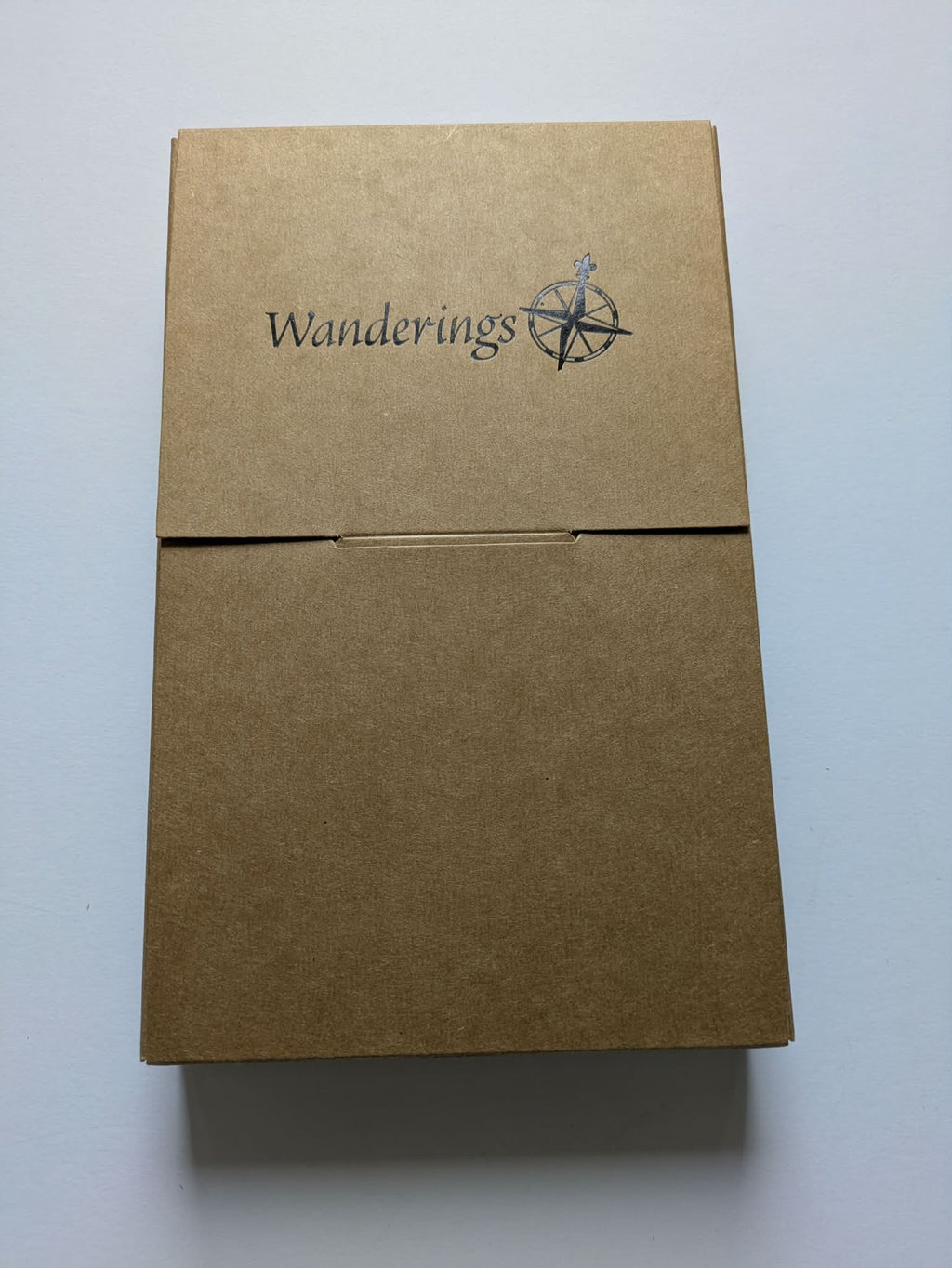 Wanderings - Refilliable Travellers Notebook with internal pockets. Leather Journal - Regular Size