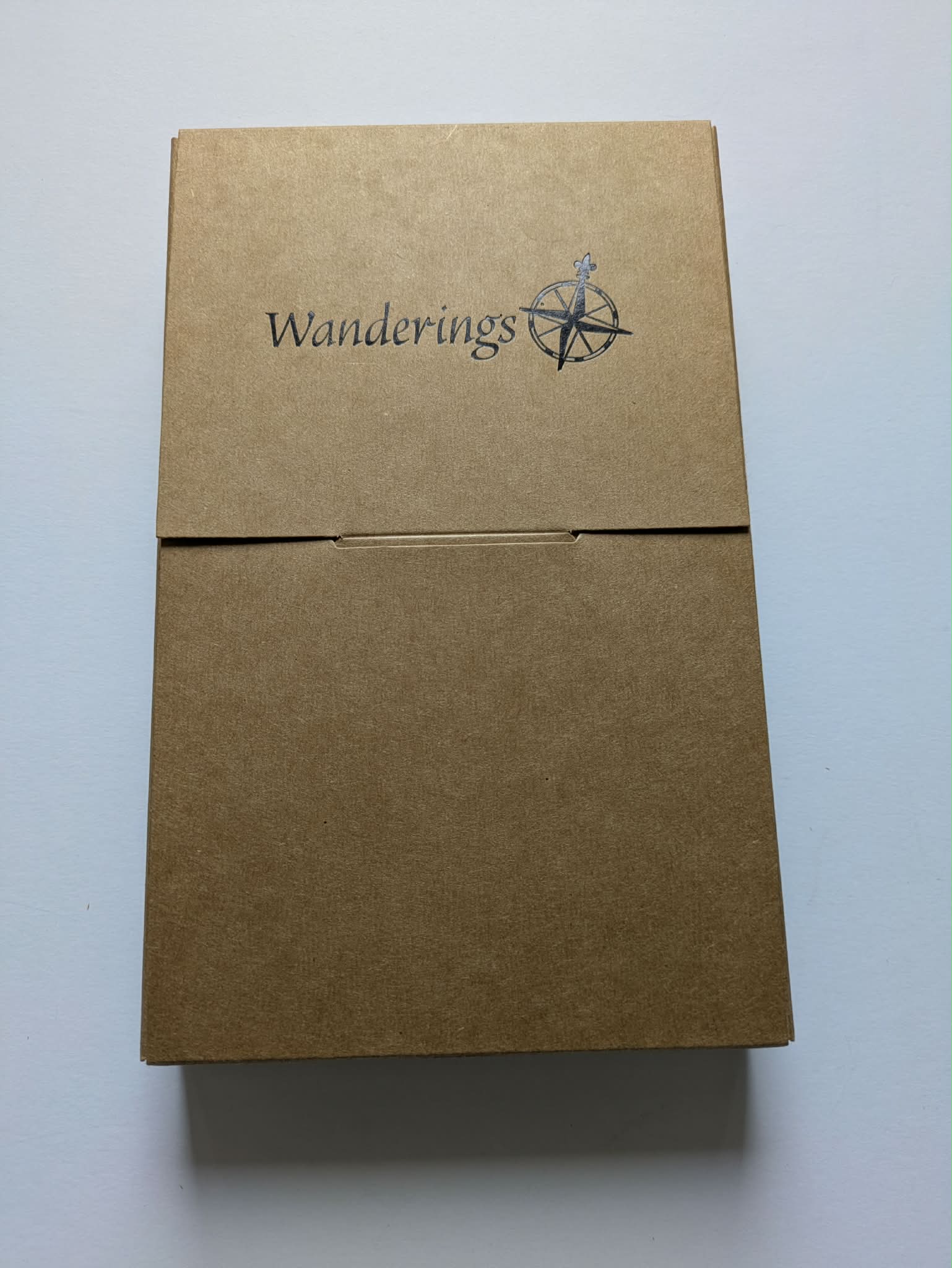 Wanderings - Refilliable Travellers Notebook with internal pockets. Leather Journal - Regular Size