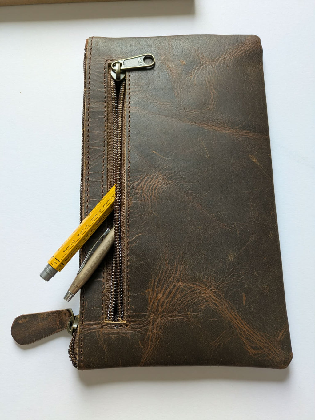Wanderings - Leather Pencil Case. Pen Pouch