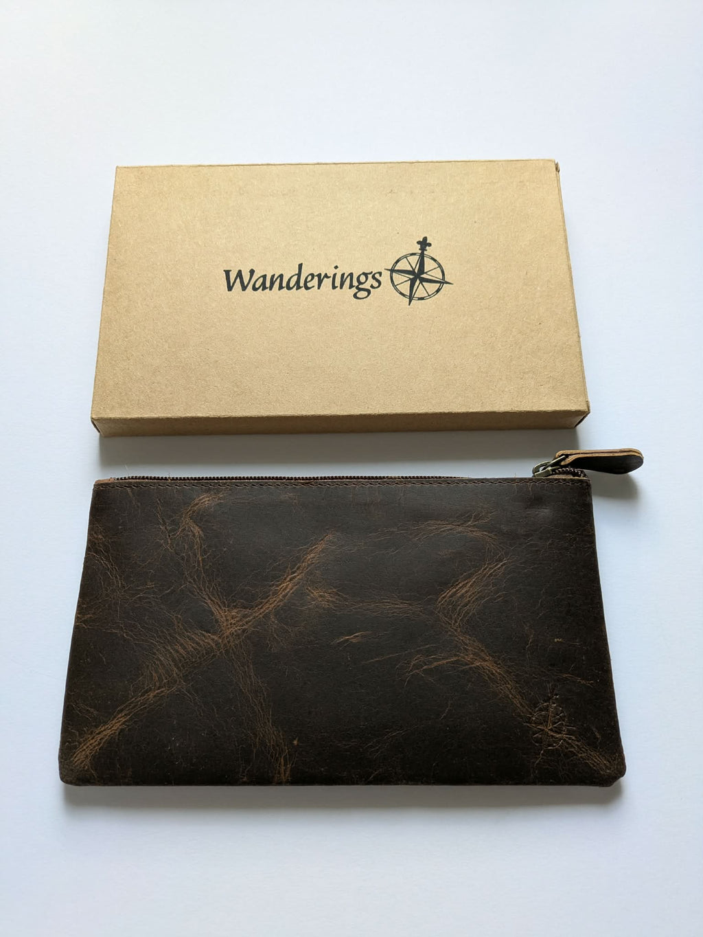 Wanderings - Leather Pencil Case. Pen Pouch