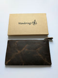 Wanderings - Leather Pencil Case. Pen Pouch