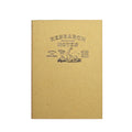 A paper notebook with a black ink illustration and the text 'RESEARCH NOTES' on the cover, shown against a plain white background.