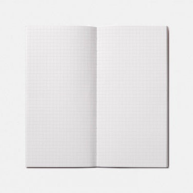 Internal pages of grid paper 