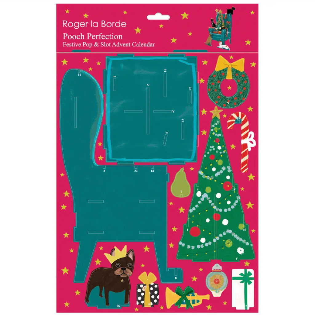 Dog themed advent calendar in packaging 