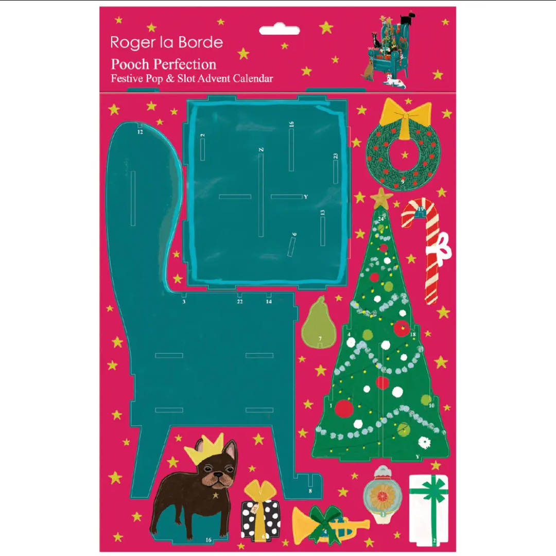 Dog themed advent calendar in packaging 