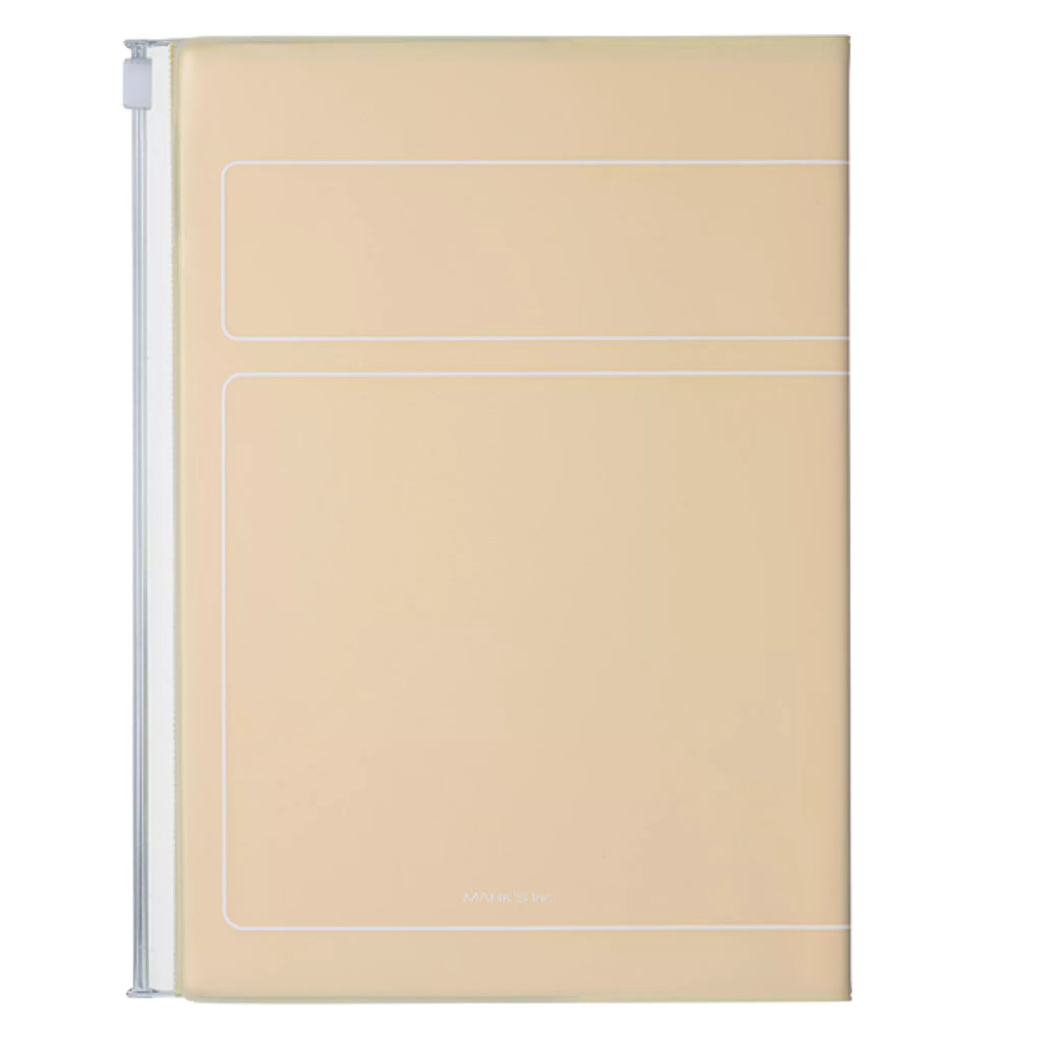 Yellow reverse of notebook 