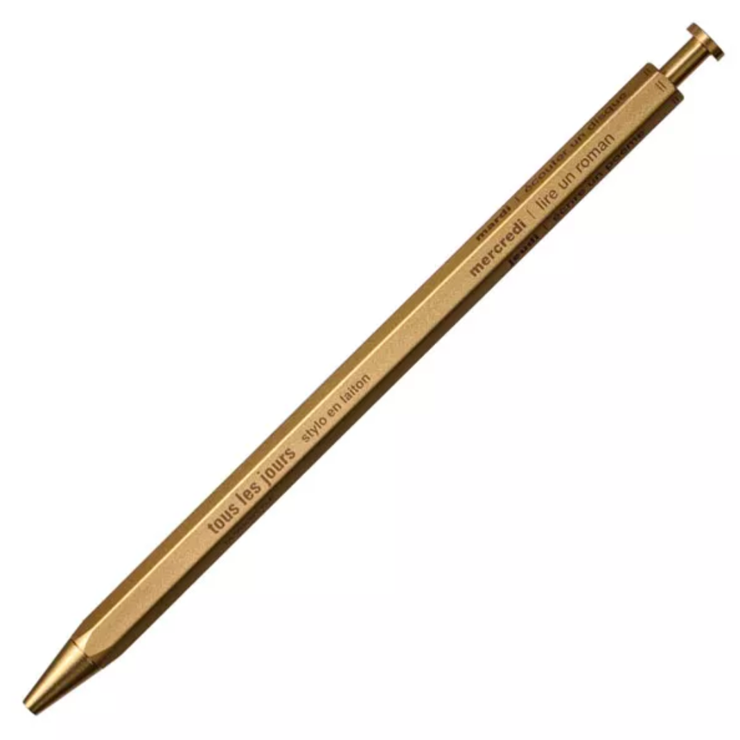 Metal MARK'S INC PEN on a white background