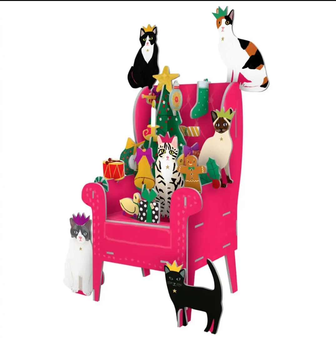 3D Advent calendar with cats 