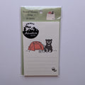 A pack of 20 Animal Adventure Club camp-themed stand memo sheets in a clear plastic sleeve, displayed against a light gray background.