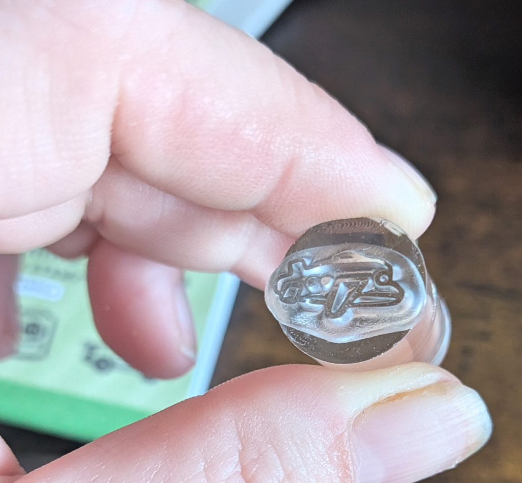 Acrylic mini cylinder 15 x 20mm. Stamp Block.