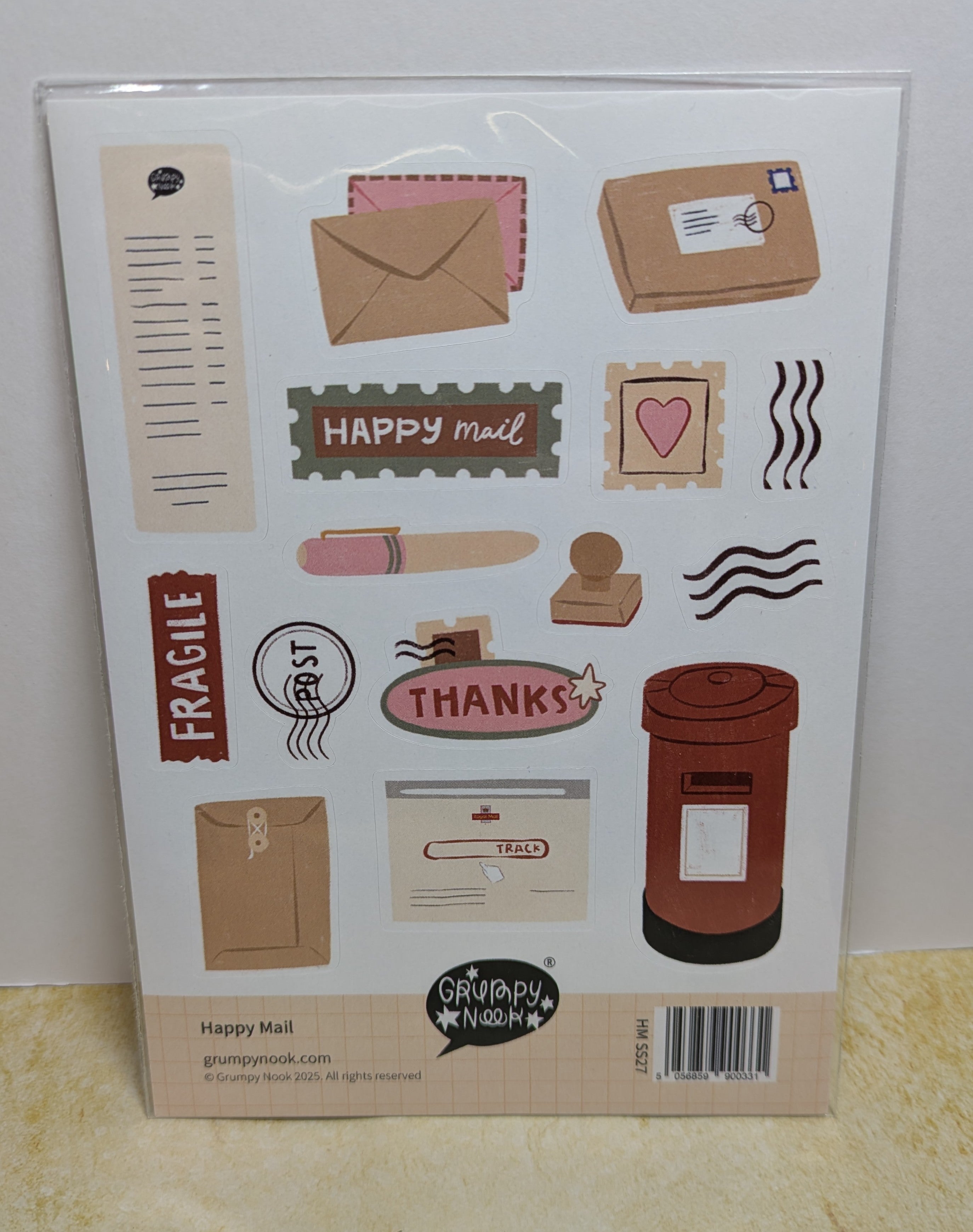 Grumpy Nook - Happy Mail Sticker Sheet