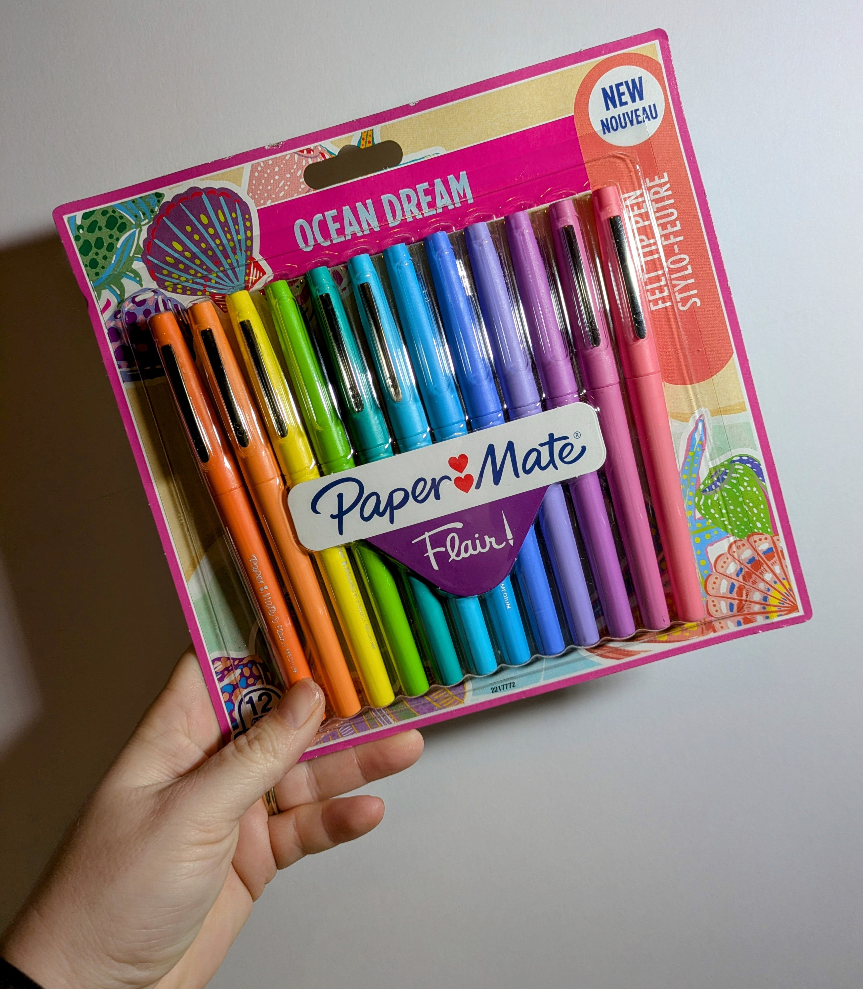PaperMate Flair - Ocean Dream 12 Pack Felt Tip Pens. 0.7mm Medium Point Tip