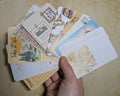 Set of 10 'Travel Diaries' Themed Journal Cards! A7, 300gsm - scrapbooking. Bullet Journal Accessories. Ephemera.