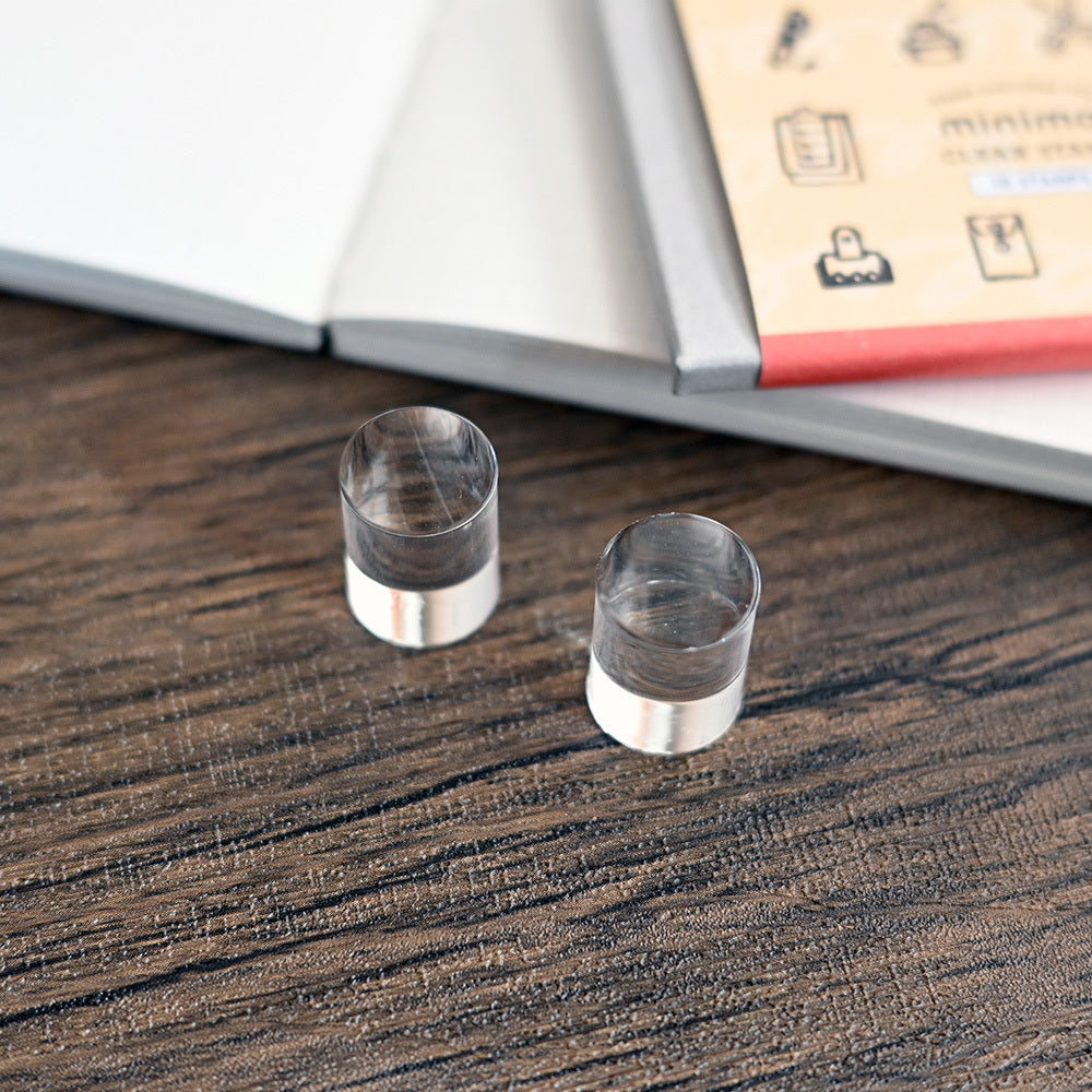 Acrylic mini cylinder 15 x 20mm. Stamp Block.