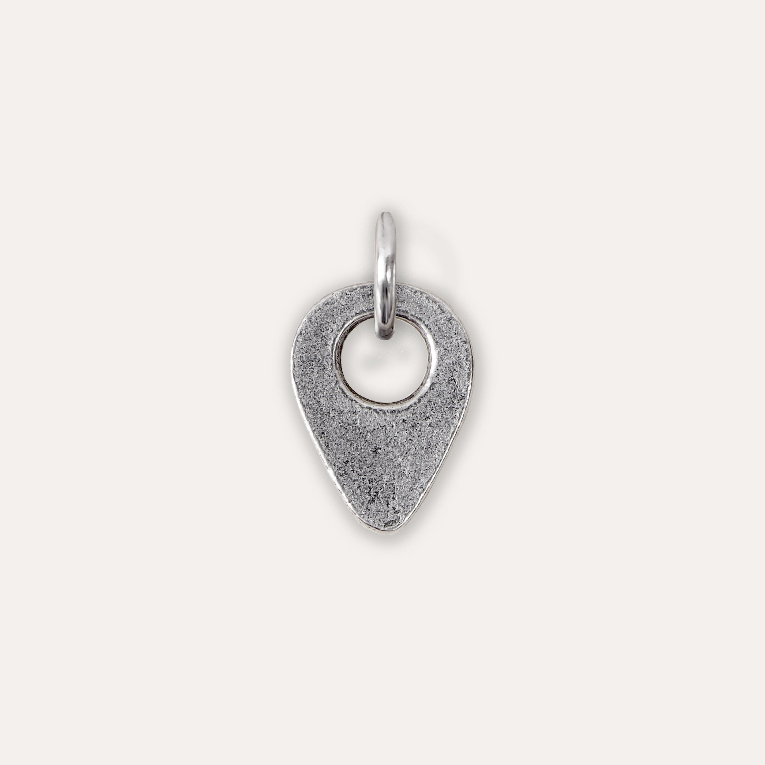 Metal pendant location charm