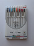 Uni-ball One Mitsubishi Pencil 0.38 Gel Pens. 8 Pack.