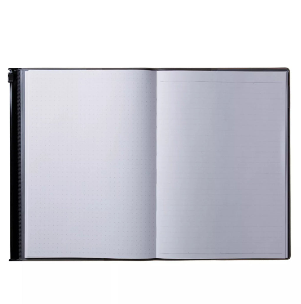 Open notebook pictured. 